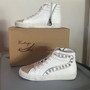 Vintage Havana high top sneakers brand new never been worn.